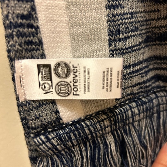 Penn State Blue, White & Gray Fringe Scarf NWT! - Picture 10 of 14